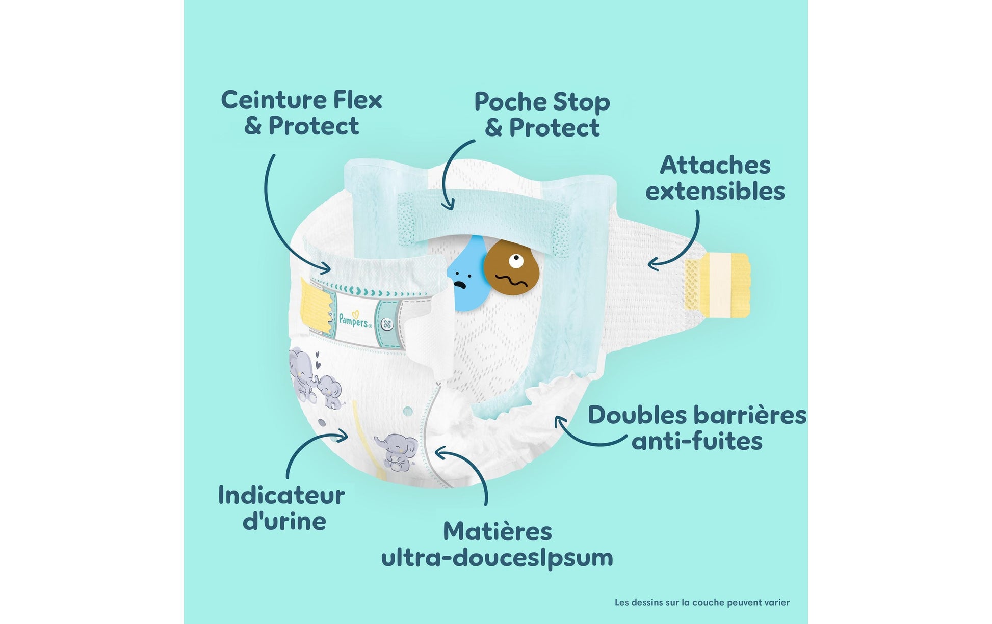 Pampers Windeln Gr. 5+ (12–17 kg) – Monatsbox – 148 Stk – weiss