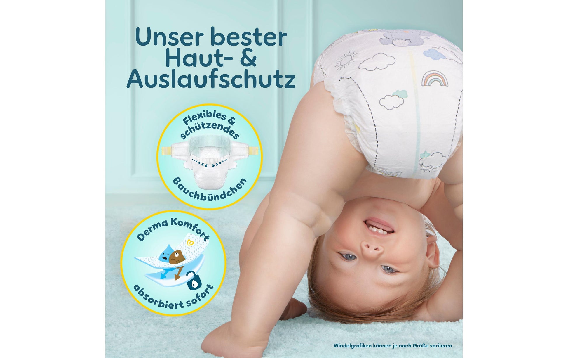 Pampers Windeln Gr. 5+ (12–17 kg) – Monatsbox – 148 Stk – weiss