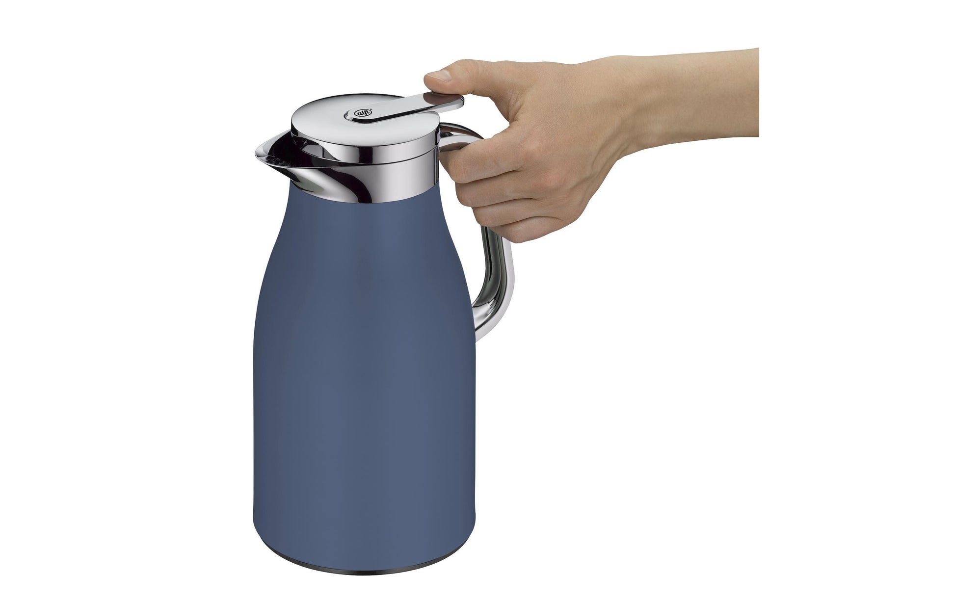 Alfi Thermoskanne Skyline – 1 l, Edelstahl, Blau