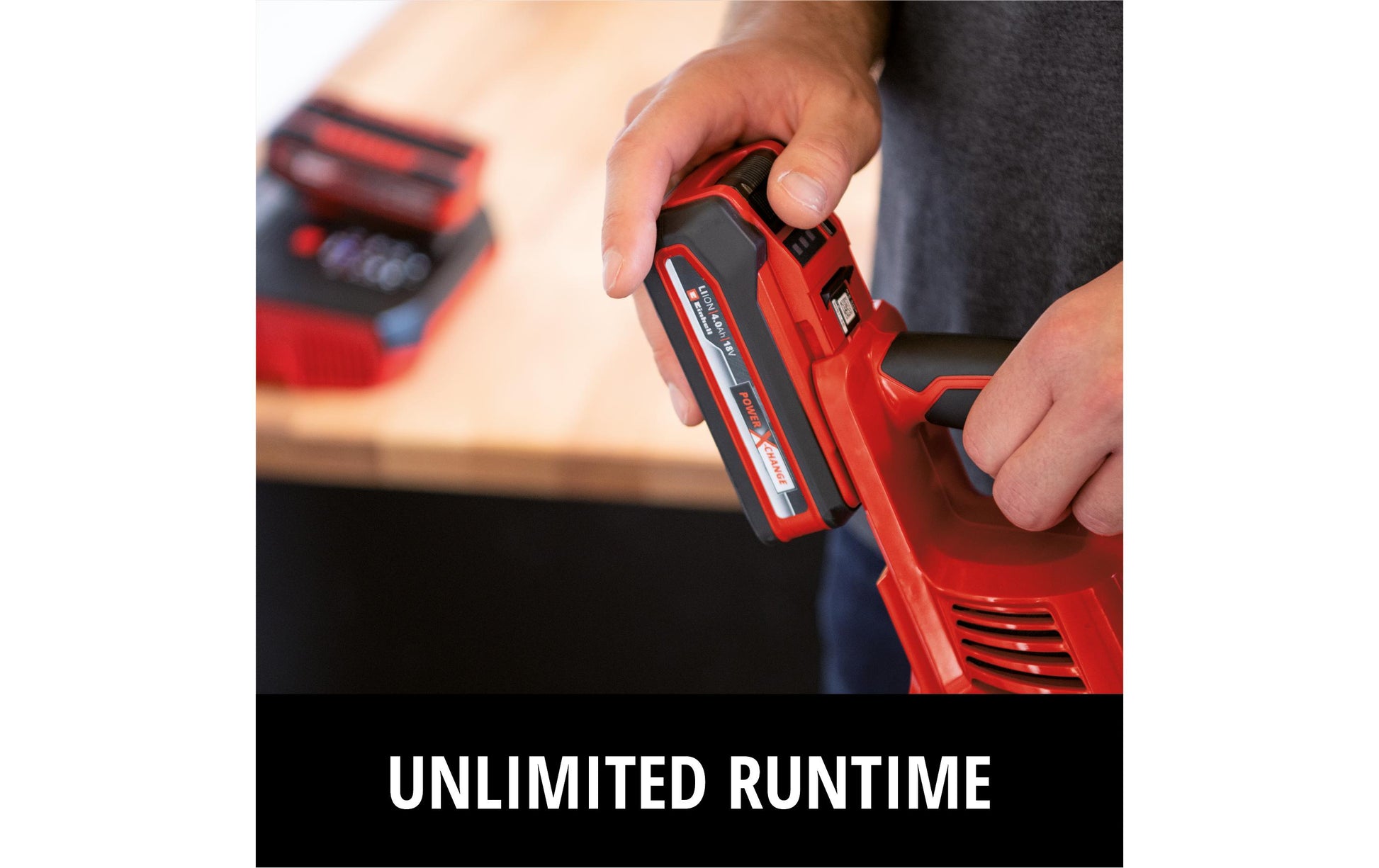 Einhell Akkustaubsauger TE-SV 18 Li (1x4,0Ah), 2-in-1 – 50 min, Behälter 0,60 l
