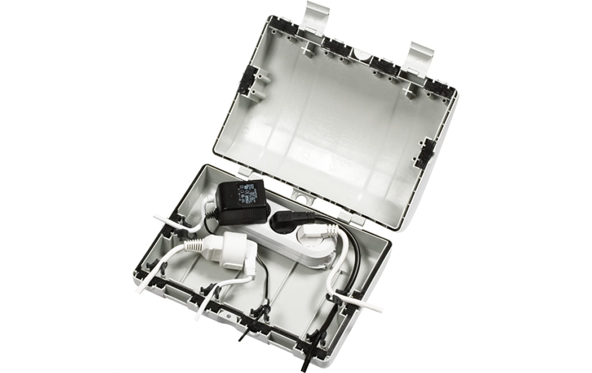 Bachmann SAFEBOX Aussen-Kabelbox, 300×250×125 mm, IP64, mit Schloss – Grau