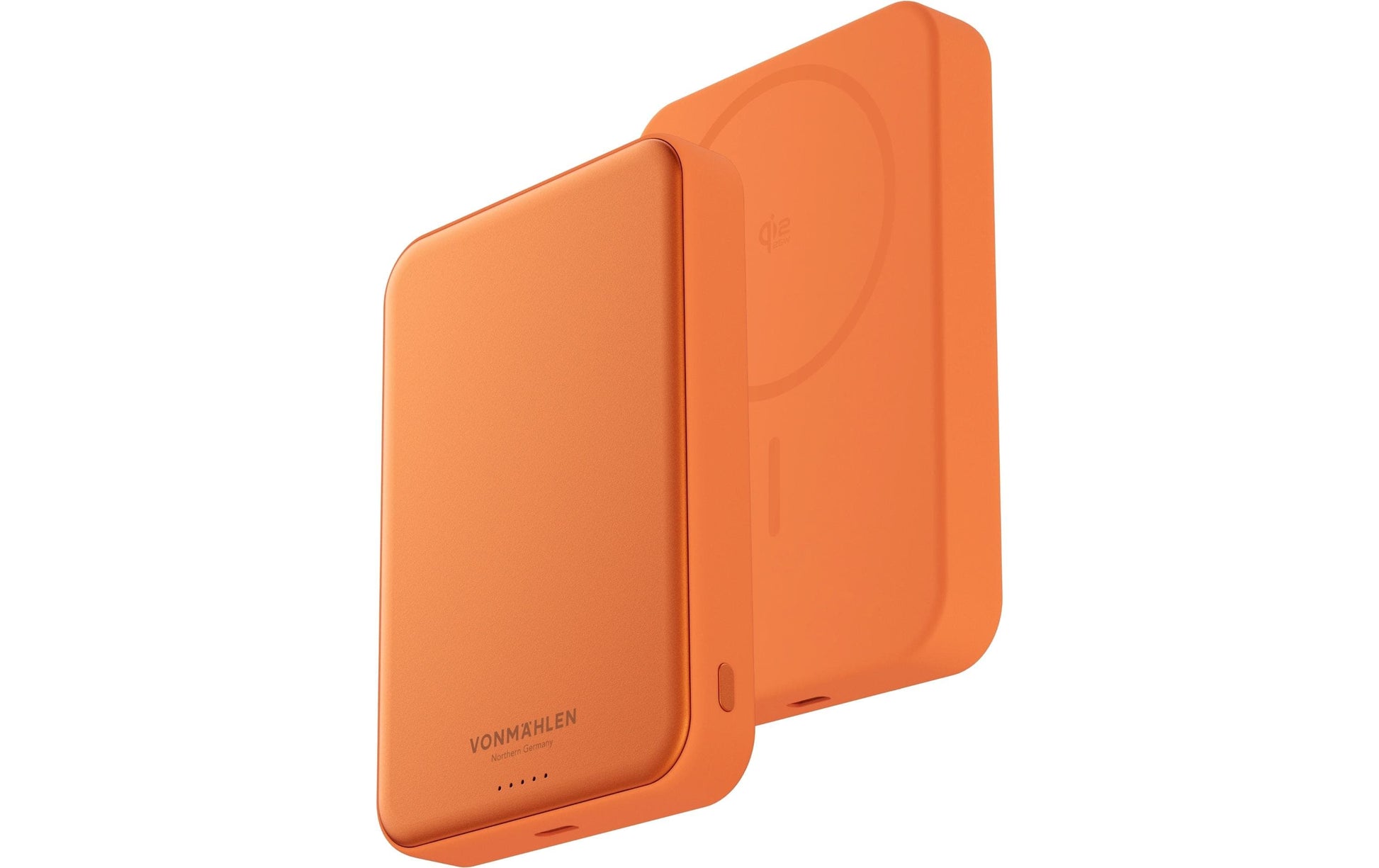 Vonmählen Evergreen Mag Pro Wireless Powerbank 10'000 mAh – 30 W PD, Wireless, 1× USB-C, Orange