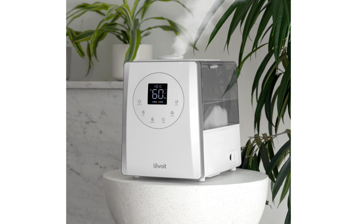 Levoit LV600S Smart Hybrid Luftbefeuchter – Ultraschall, 6 l Tank, bis 70 m², WLAN, App-Steuerung