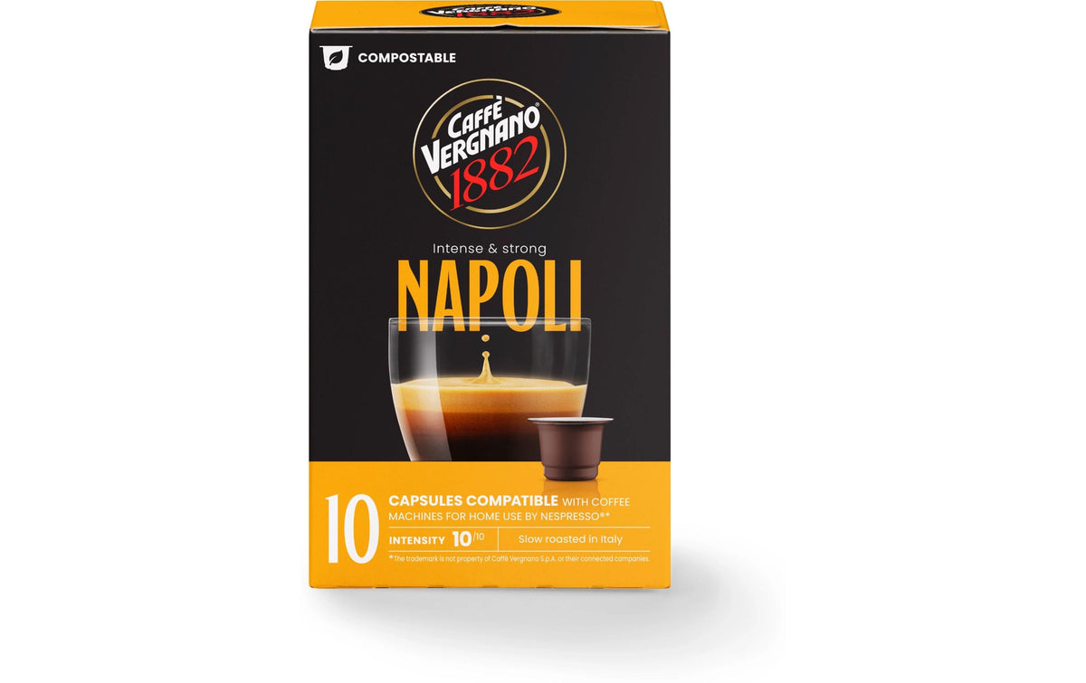 Caffè vergnano Espresso Napoli – Kapseln für Nespresso – 10 Kapseln