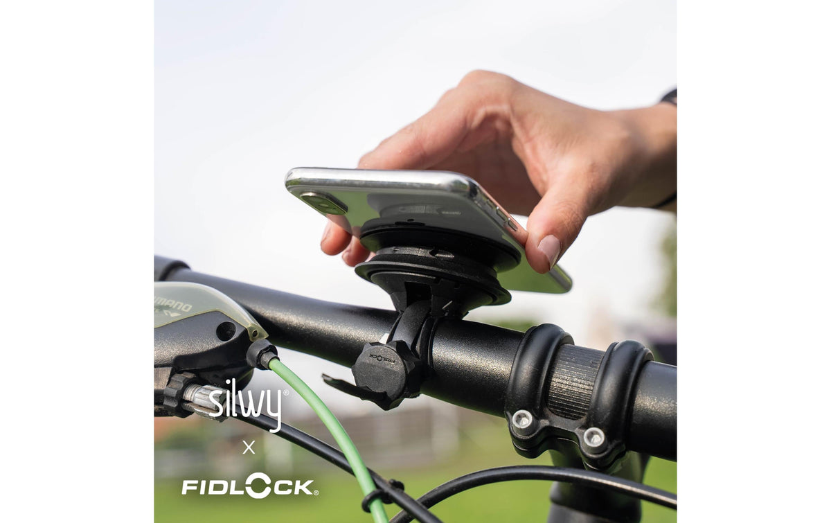 Silwy MAGNET Smartphone-Halterung – Fahrrad-/Motorrad-Halterung – Magnetisch – für Smartphones – Schwarz