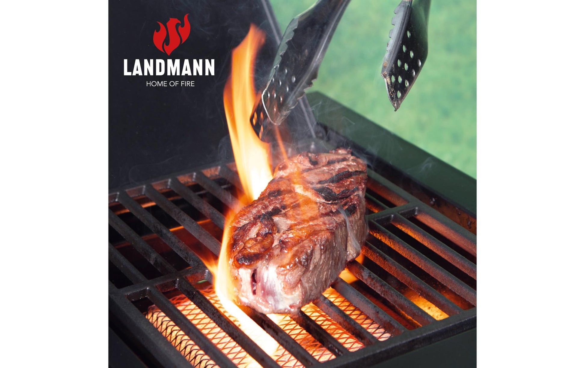 Landmann Gasgrill Cool Black 4.1 maxX – 4 Brenner, 144 × 53 × 121 cm – schwarz/edelstahl