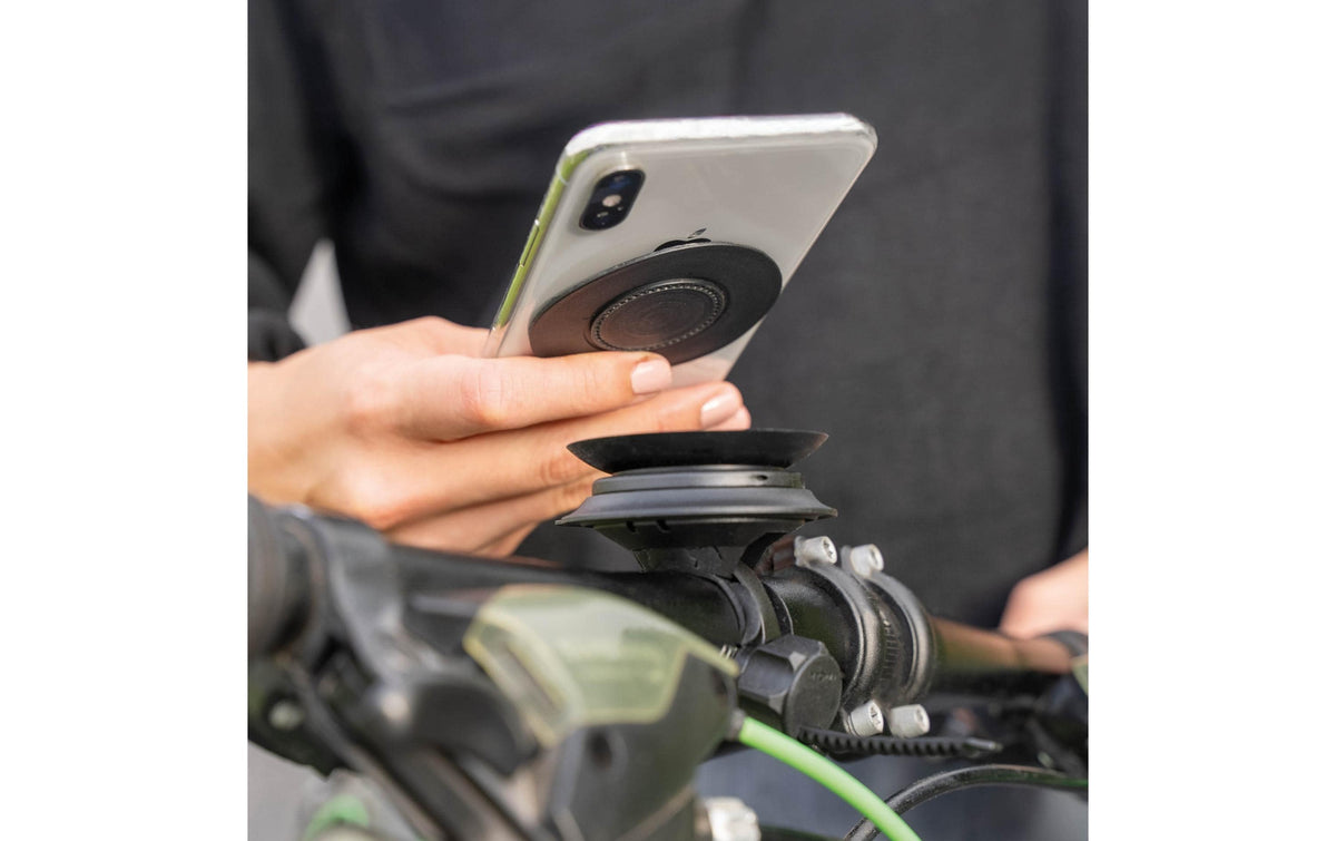 Silwy MAGNET Smartphone-Halterung – Fahrrad-/Motorrad-Halterung – Magnetisch – für Smartphones – Schwarz