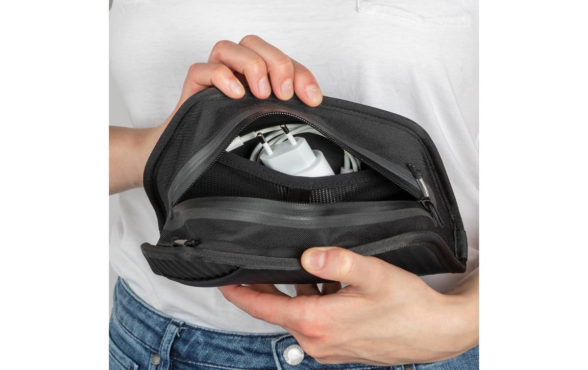 Silwy Fahrradtasche – Magnetverschluss, Rahmenbefestigung, wasserfest – 1,1 l – schwarz – Polyester