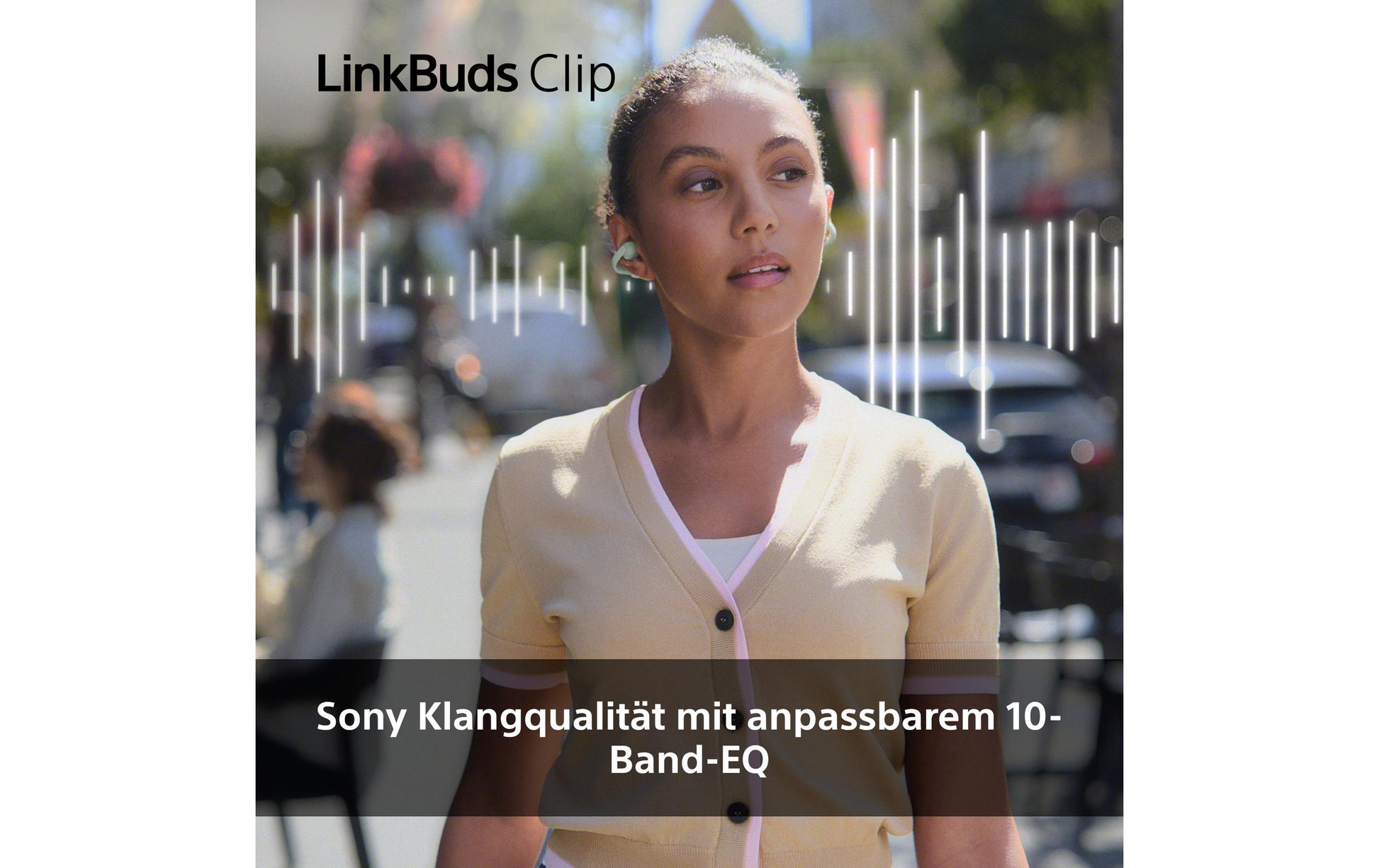Sony U.K. Sony LinkBuds Clips WF-L900G TWS In-Ear – ANC, mit Ladecase, IPX4, Grün, BT 5.3