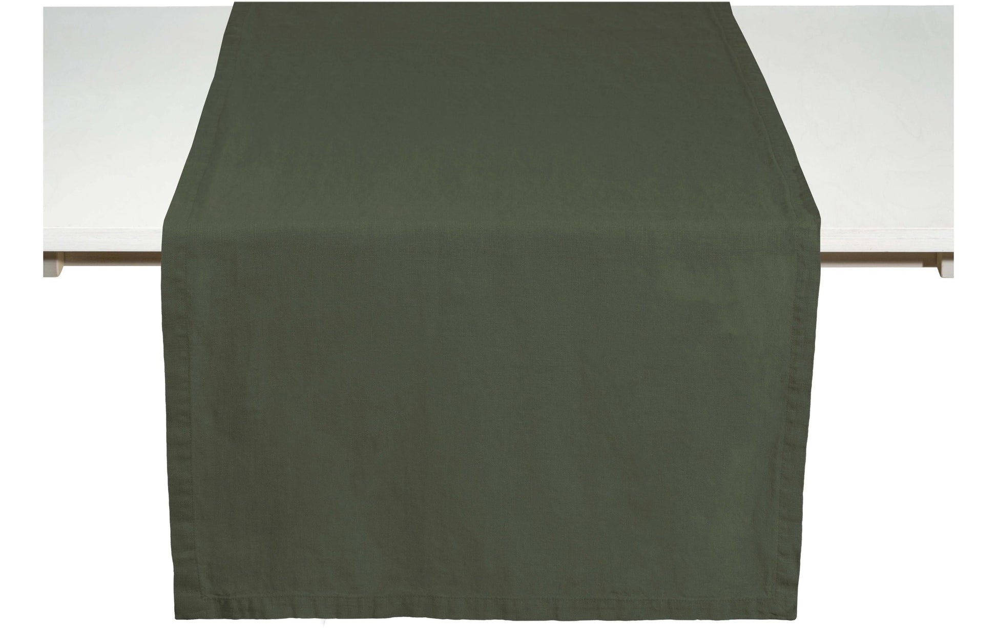 Pichler Tischläufer – 50×150 cm, Leinen, Dunkelgrün