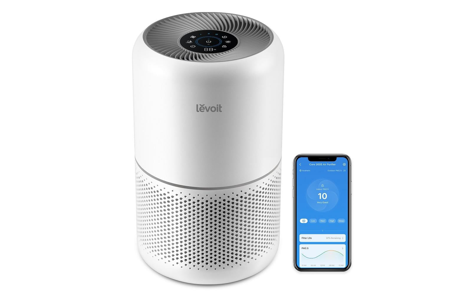 Levoit Luftreiniger Core 300S – bis 41m², HEPA, App-Steuerung, 50 dB