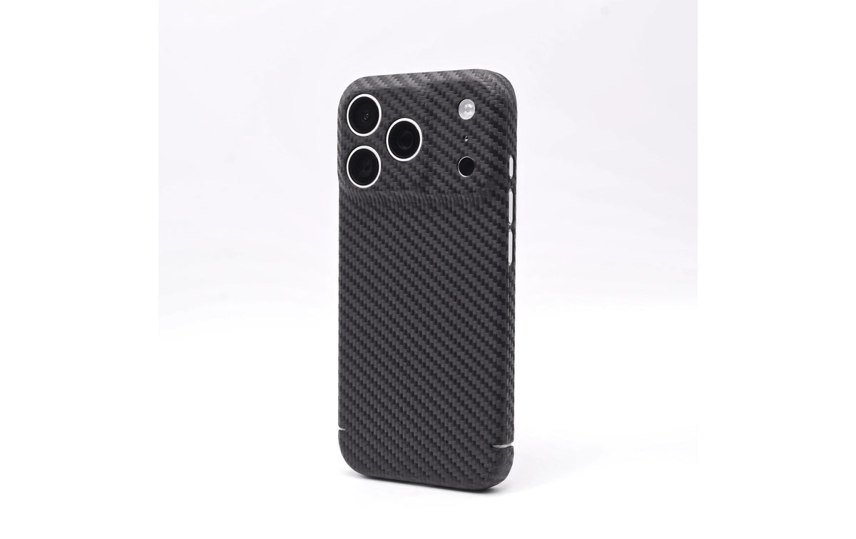Nevox CarbonSeries Backcover – für Apple iPhone 18 Pro, Aramid+Karbonfaser, Schwarz
