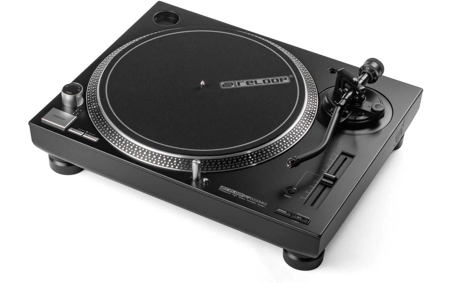 Reloop RP-5000 MK4 – Plattenspieler (Direktantrieb, manuell), 33⅓/45/78 U/min – Schwarz