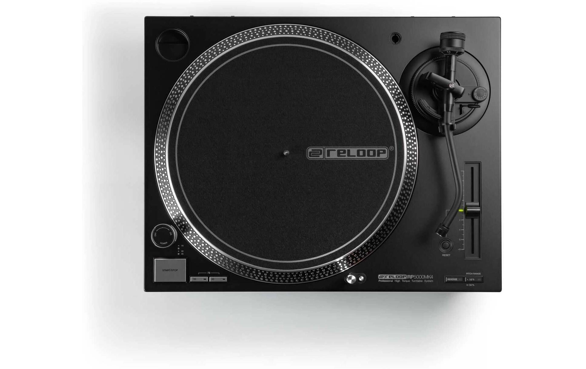 Reloop RP-5000 MK4 – Plattenspieler (Direktantrieb, manuell), 33⅓/45/78 U/min – Schwarz