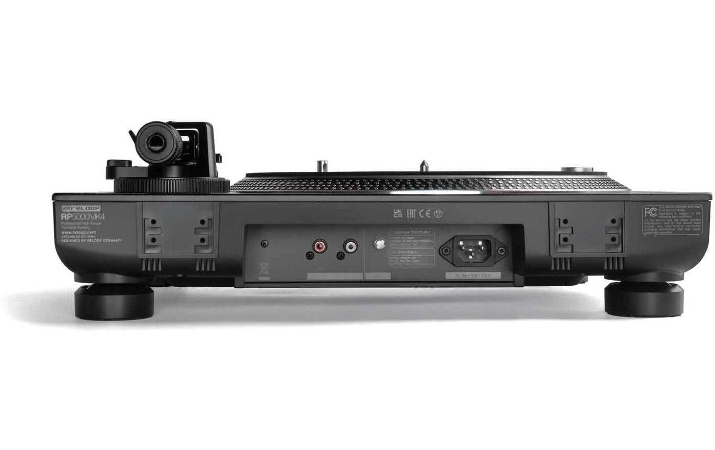 Reloop RP-5000 MK4 – Plattenspieler (Direktantrieb, manuell), 33⅓/45/78 U/min – Schwarz