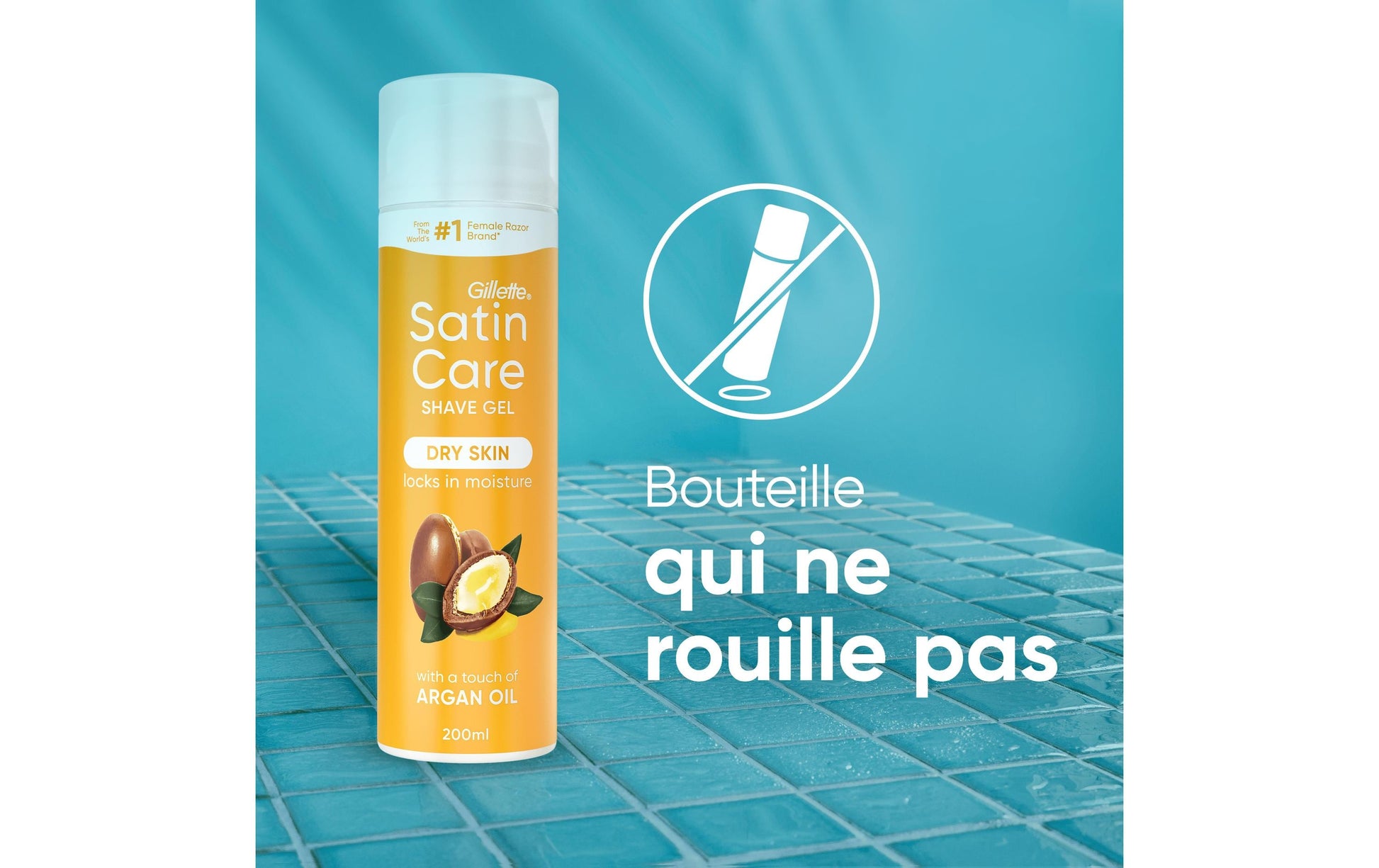 Gillette Venus Rasiergel Satin Care – Arganöl – 200 ml
