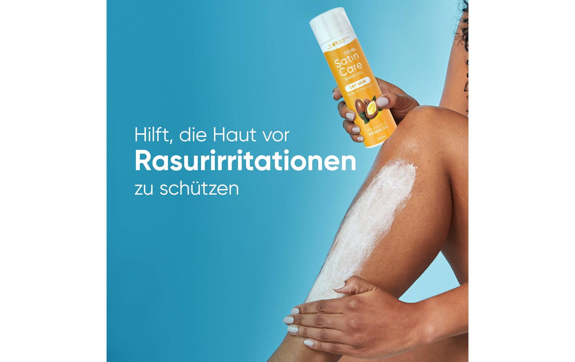 Gillette Venus Rasiergel Satin Care – Arganöl – 200 ml