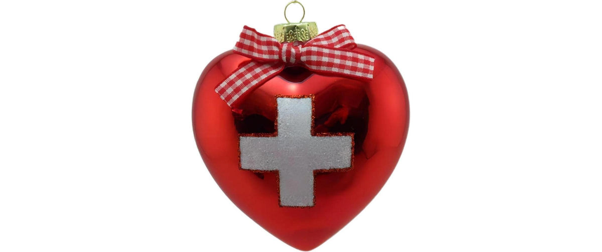 Creanorm Weihnachtskugel – Ø 8 cm – Glas, Mehrfarbig