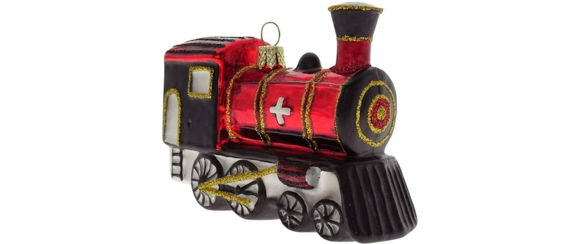 Creanorm Weihnachtskugel – Ø 9 × 6,5 cm – Glas, Rot