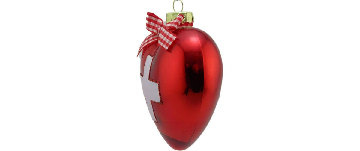 Creanorm Weihnachtskugel – Ø 8 cm – Glas, Mehrfarbig