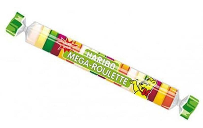 Haribo Mega Roulette Gummibonbons – Sauer – 45 g
