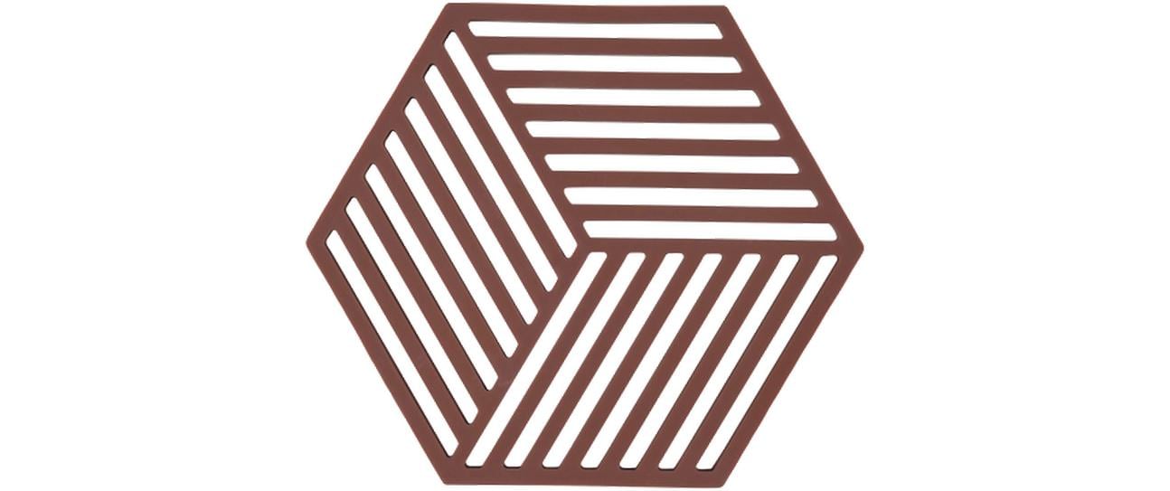 Zone Denmark – Topfuntersetzer 14 × 16 × 0,9 cm, Silikon, Burgunder