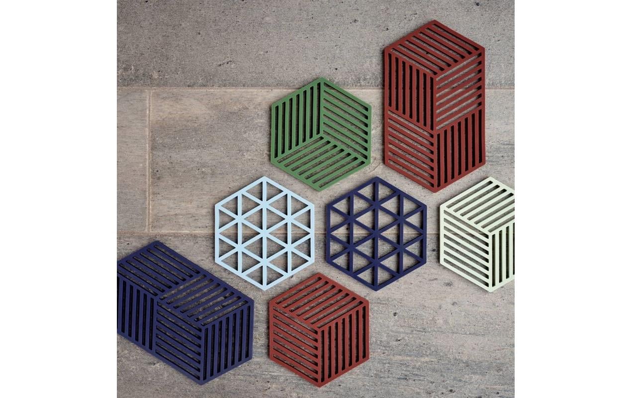 Zone Denmark Topfuntersetzer 14 × 16 × 0,9 cm, Silikon, Nachtblau