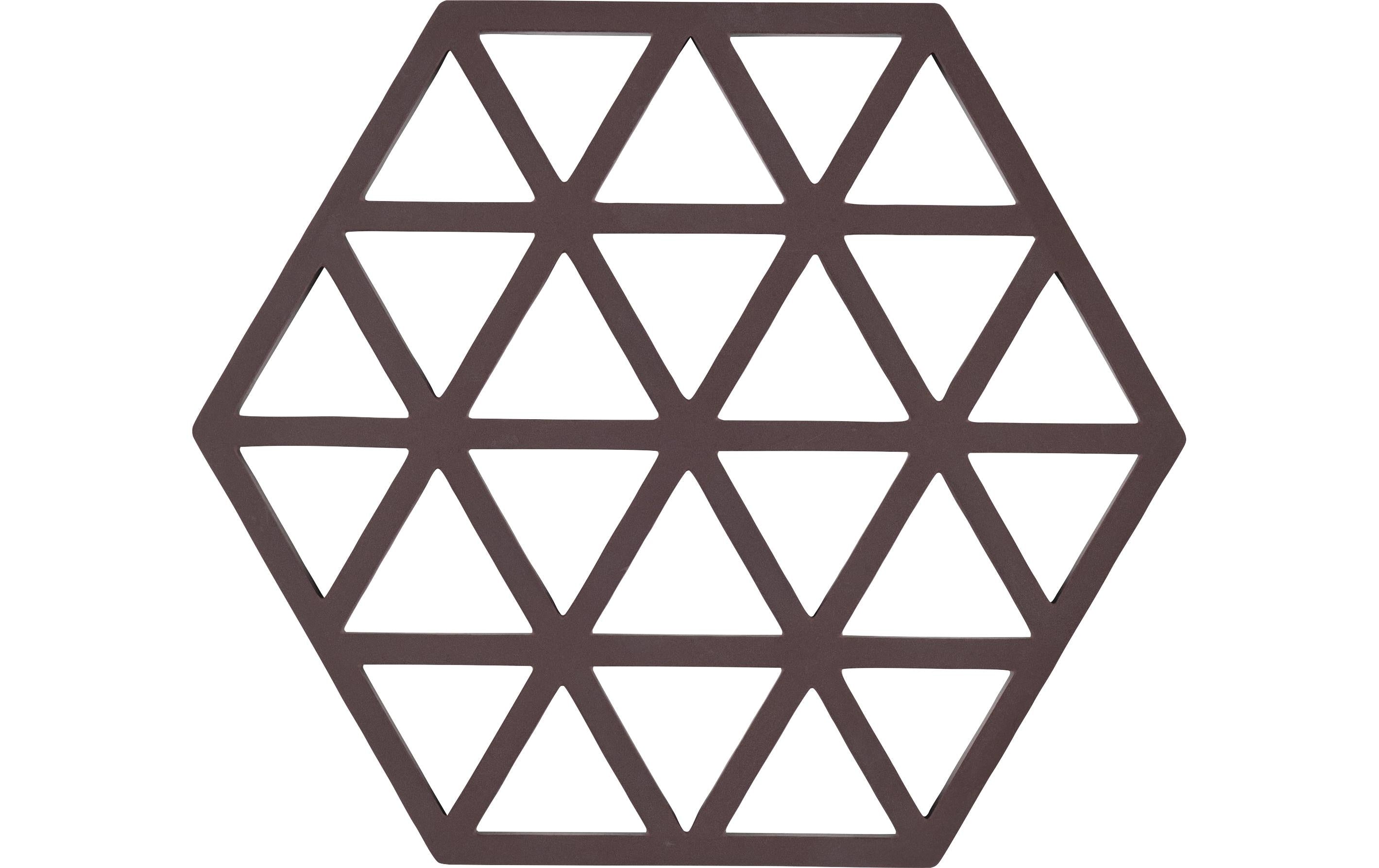 Zone Denmark Triangles – Topfuntersetzer 16 × 14 × 0,9 cm, Silikon, Kalamata