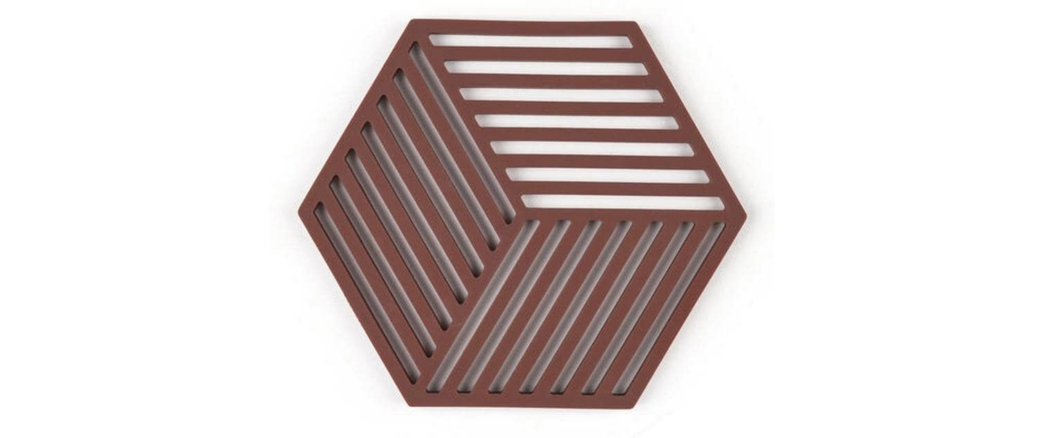 Zone Denmark – Topfuntersetzer 14 × 16 × 0,9 cm, Silikon, Burgunder