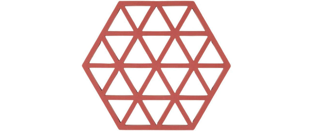 Zone Denmark Teekannen-Untersatz 14 × 16 × 0,9 cm, Silikon, Rot, für Töpfe