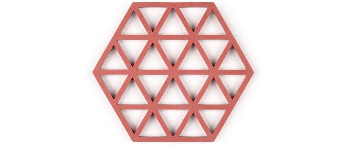 Zone Denmark Teekannen-Untersatz 14 × 16 × 0,9 cm, Silikon, Rot, für Töpfe
