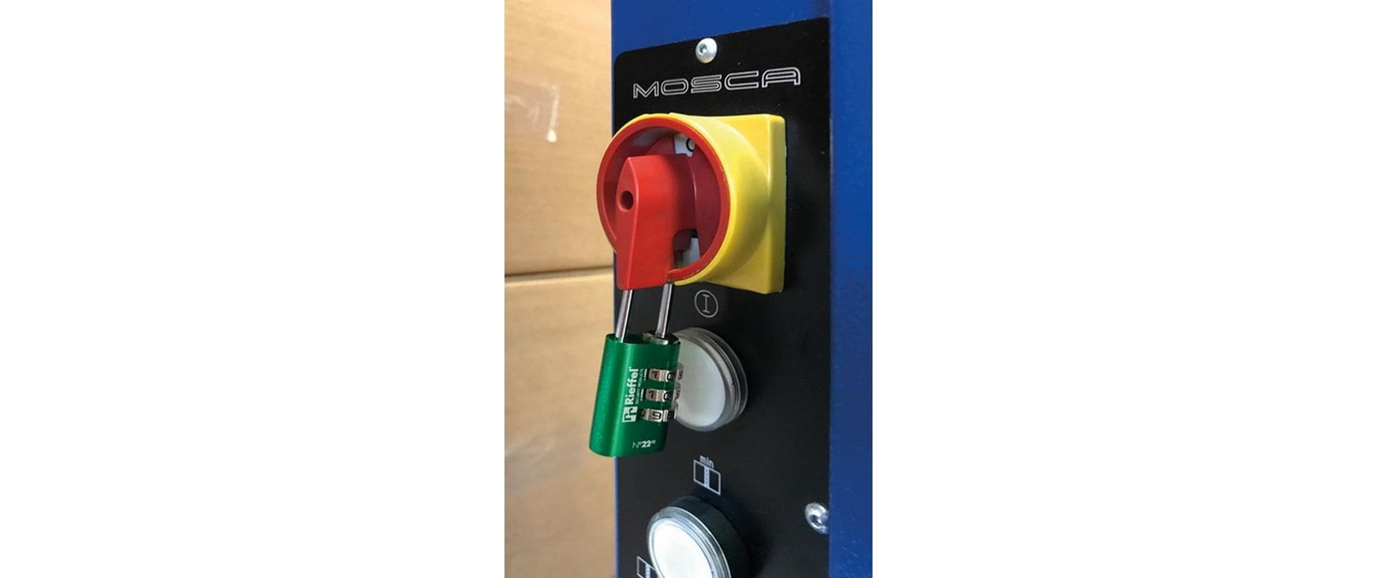Rieffel Nr. 22 Mechanisches Vorhängeschloss – Aluminium, Bügel 22×40 mm, Sicherheitslevel 3, Rot