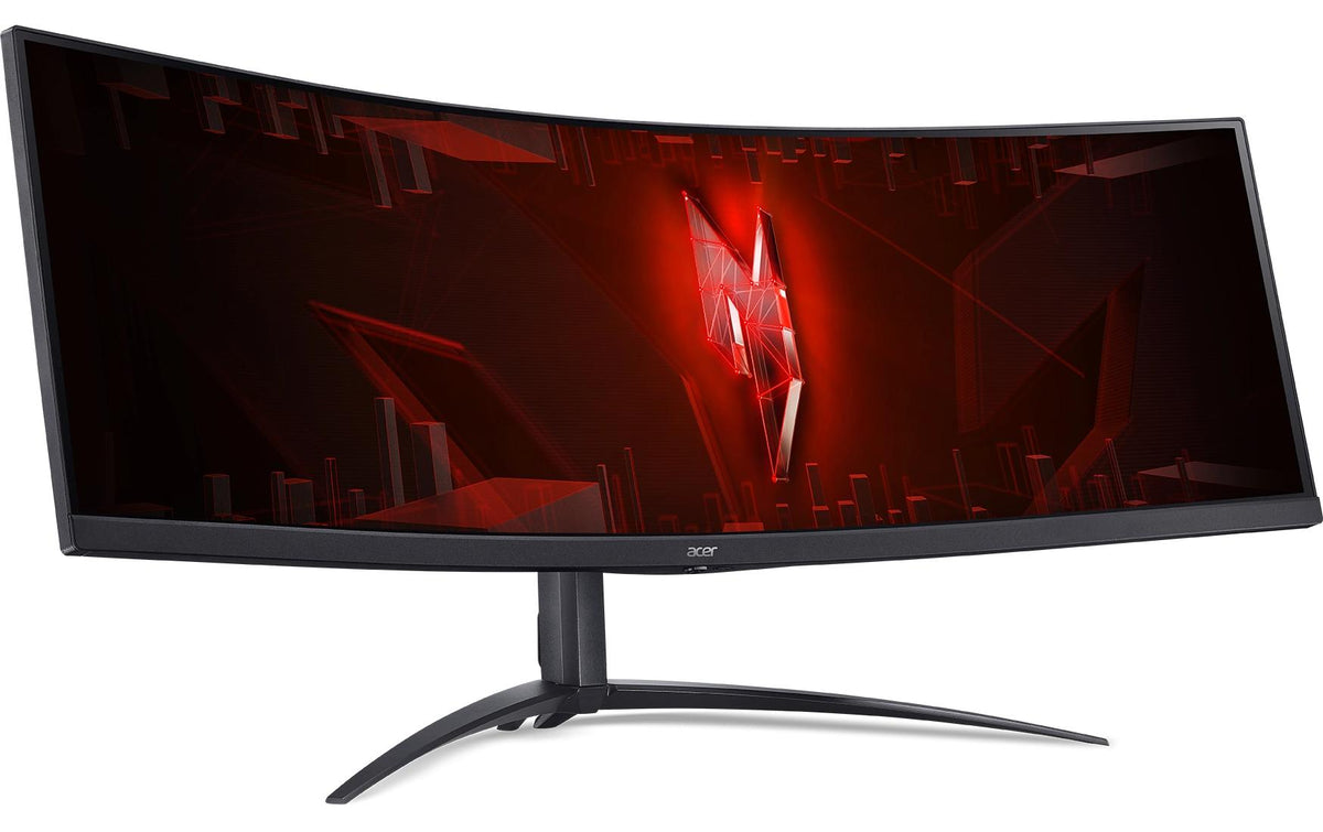 Acer Nitro XZ45QXC Ergo – 44,5", Curved, 5120 × 1440 (DQHD), VA, 165 Hz, USB-C 90 W, KVM, LAN, DisplayHDR 400