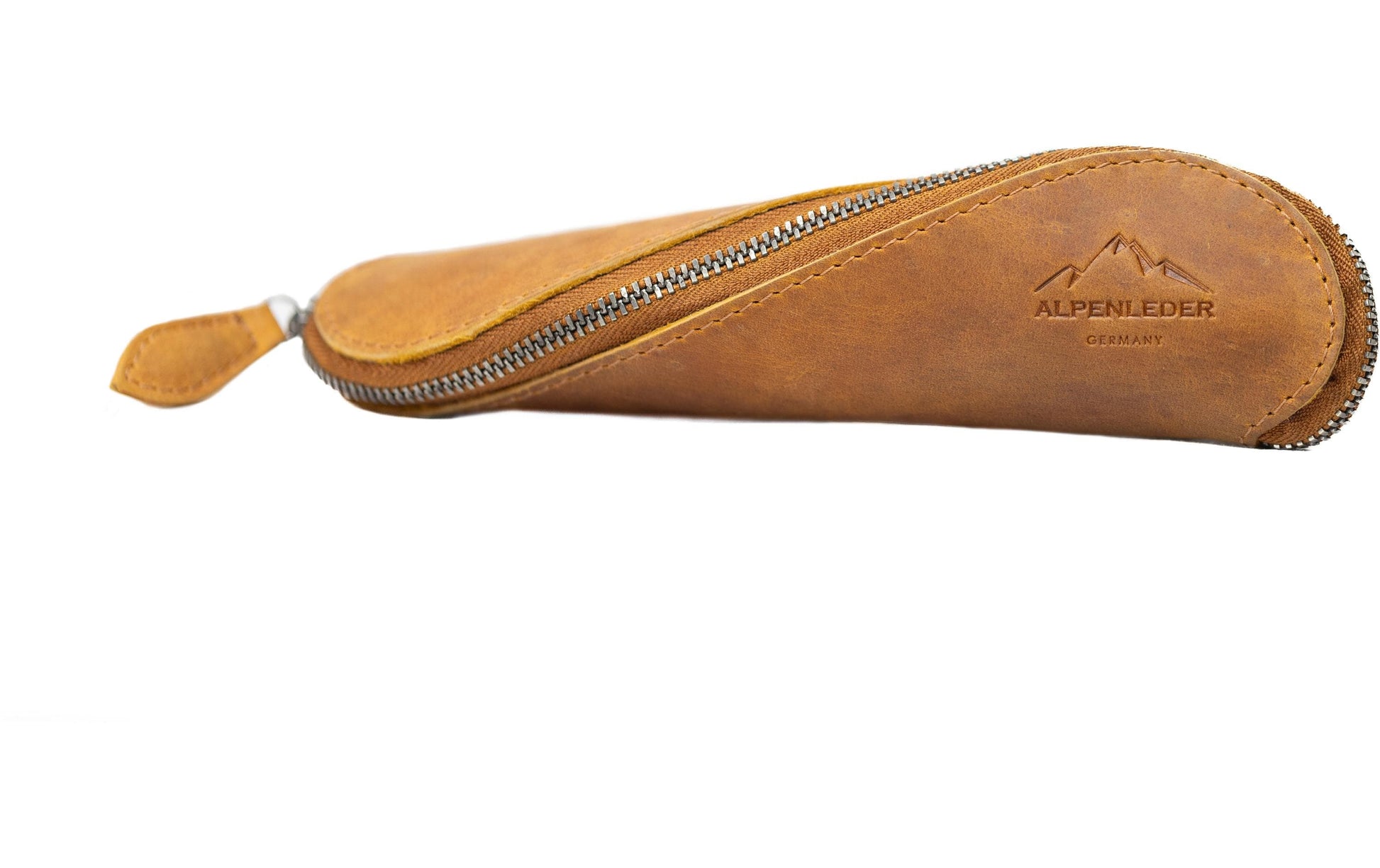 Alpenleder Drahdi – Schlamperetui, Cognac, Leder