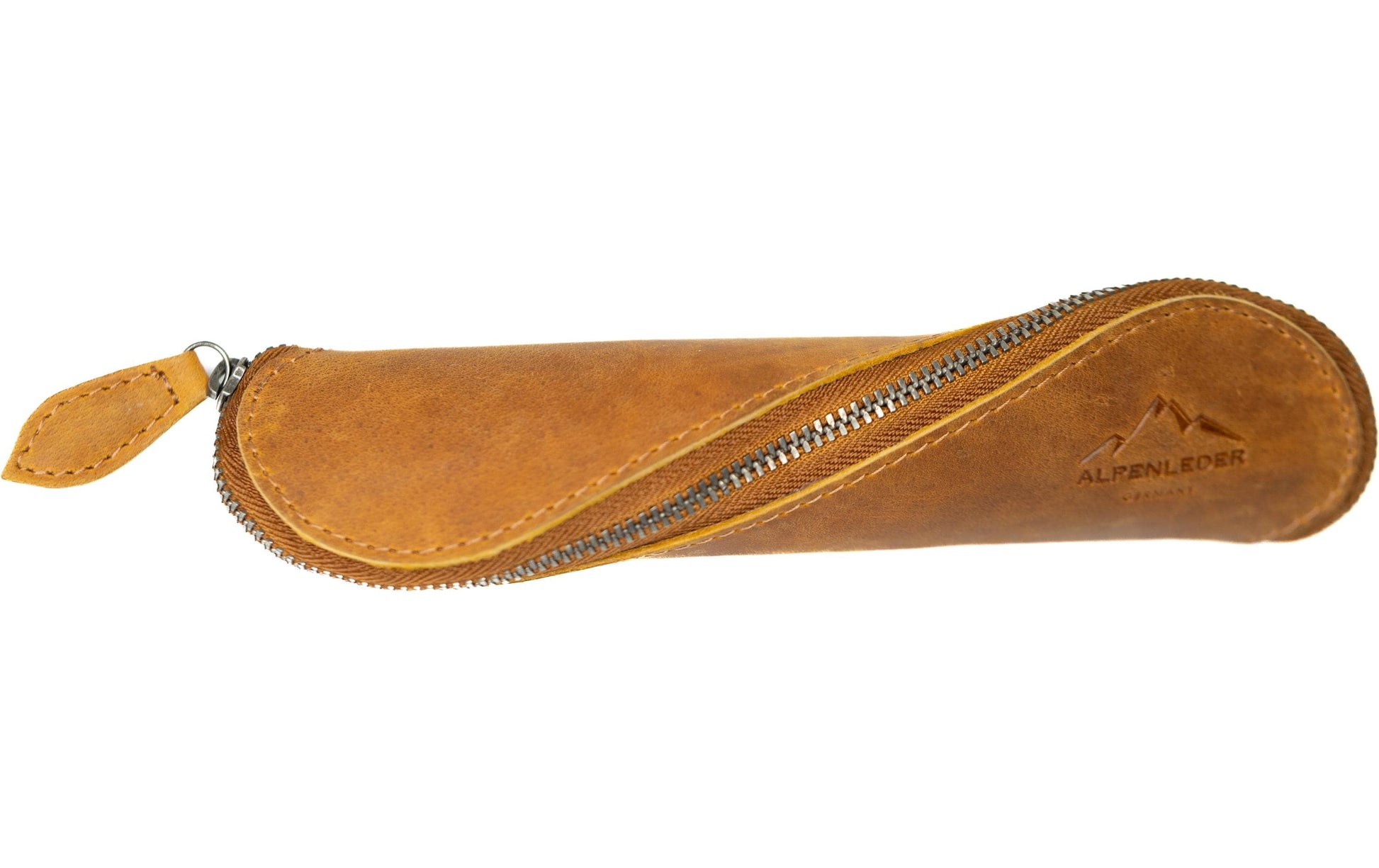 Alpenleder Drahdi – Schlamperetui, Cognac, Leder
