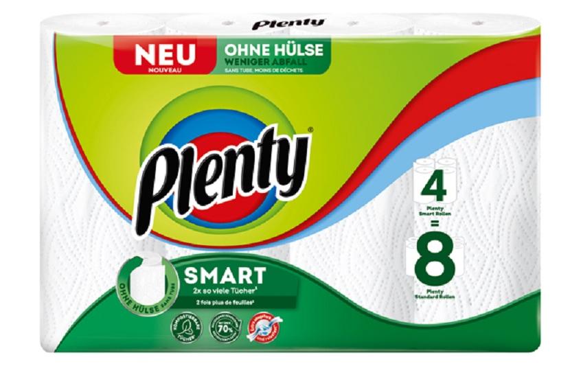 Plenty Haushaltspapier Smart – 90 Blatt – Weiss – 4 Rollen