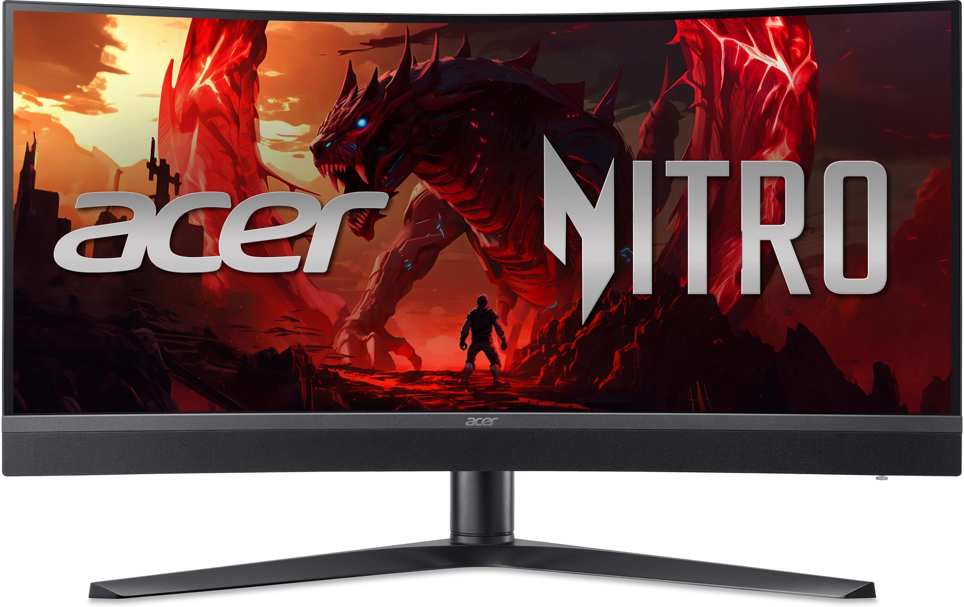 Acer Nitro XZ34QXC Ergo – 34" Curved, 3440 × 1440 (UWQHD), VA, 200 Hz, USB-C 65 W, KVM, DisplayHDR 400