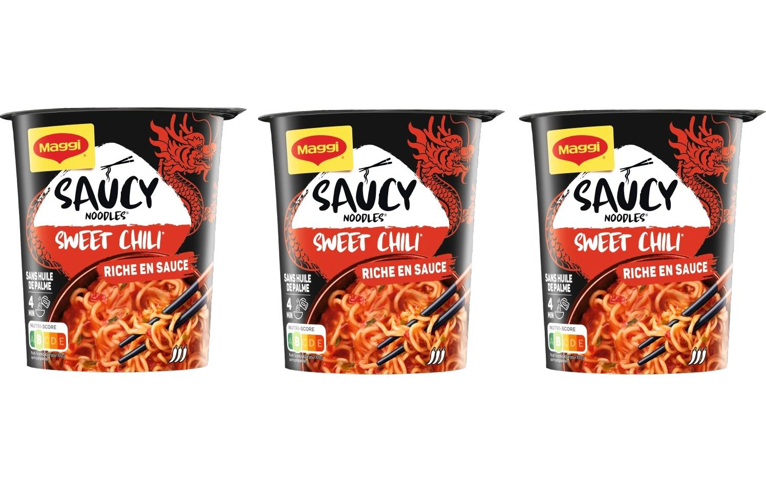 Maggi Instantnudeln Süss-Chili, vegetarisch – 225 g