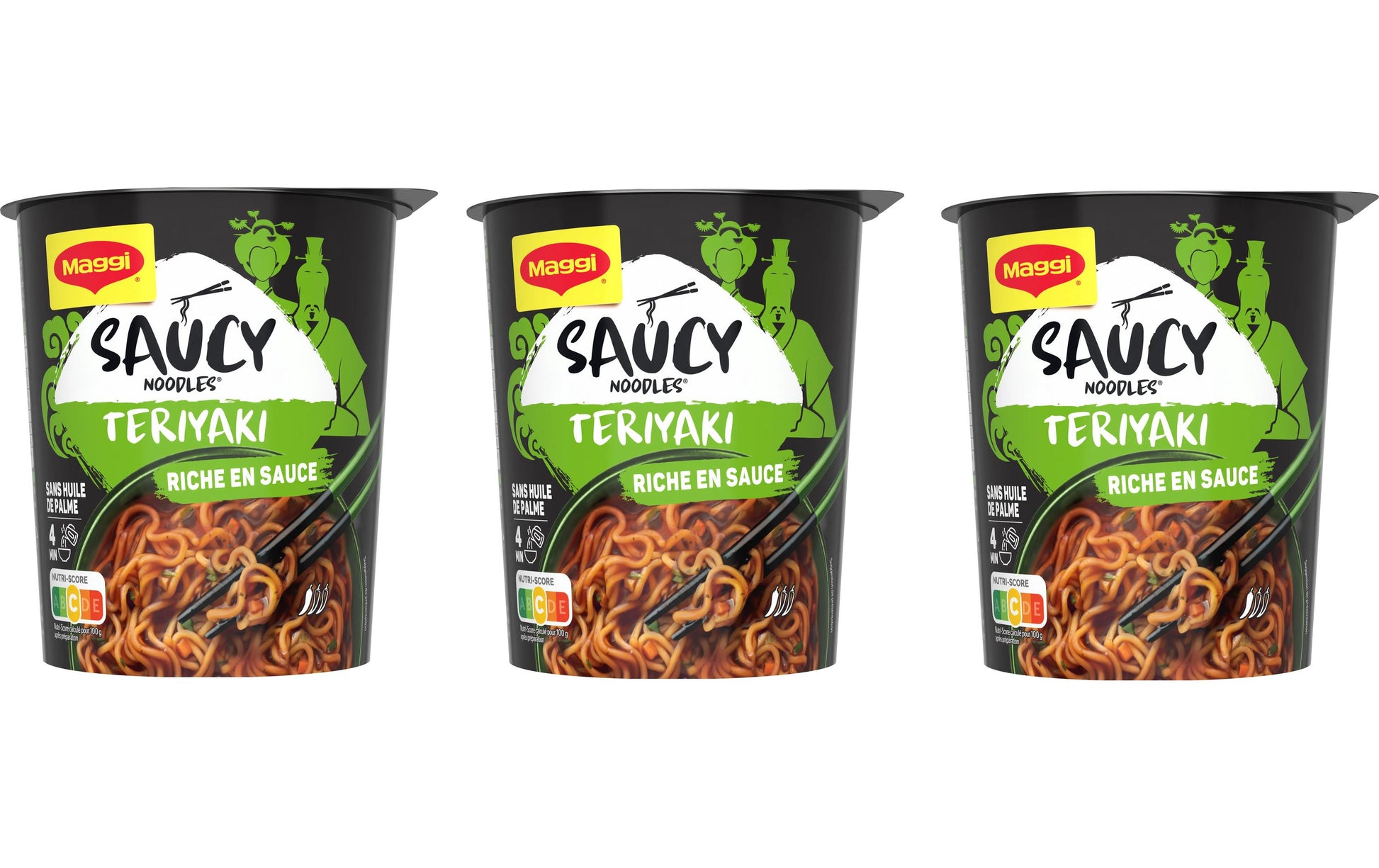 Maggi Instantnudeln Teriyaki vegetarisch – 3×75 g