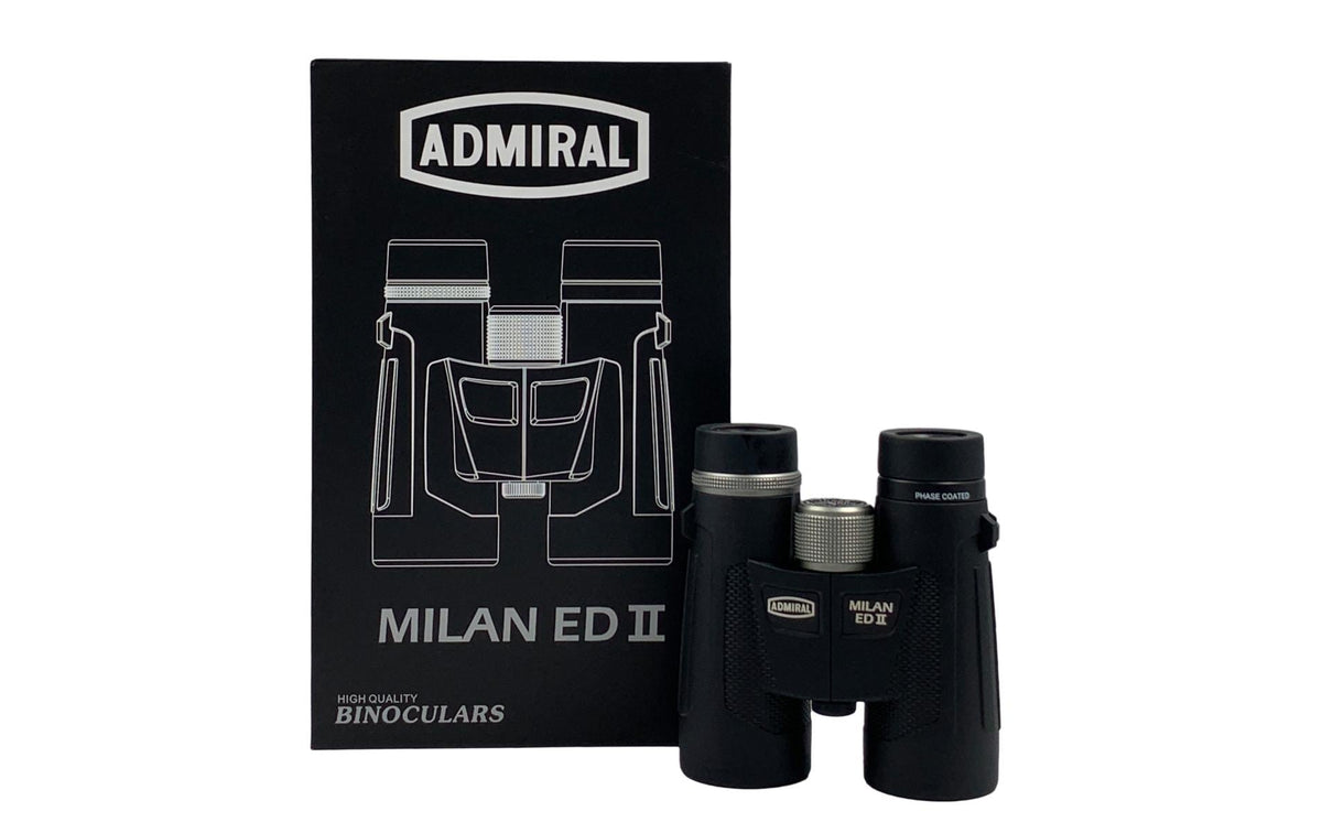 Admiral Sportswear Admiral Kompaktfernglas Milan ED II – 10×42 mm, schwarz