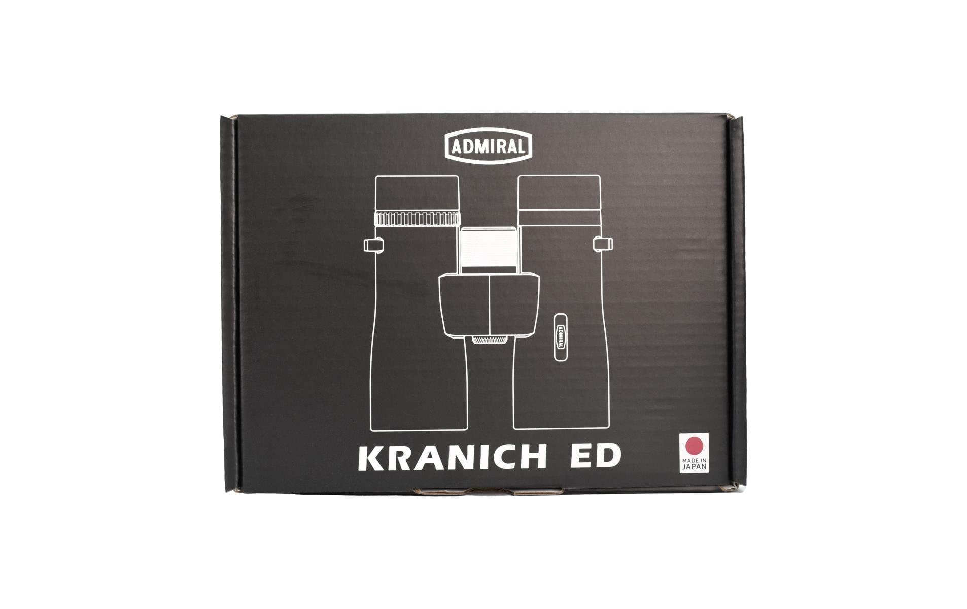 Admiral Sportswear Admiral 10×42 Kranich ED – Porro-Prisma, Gummi, Schwarz, 140 × 134 × 53 mm