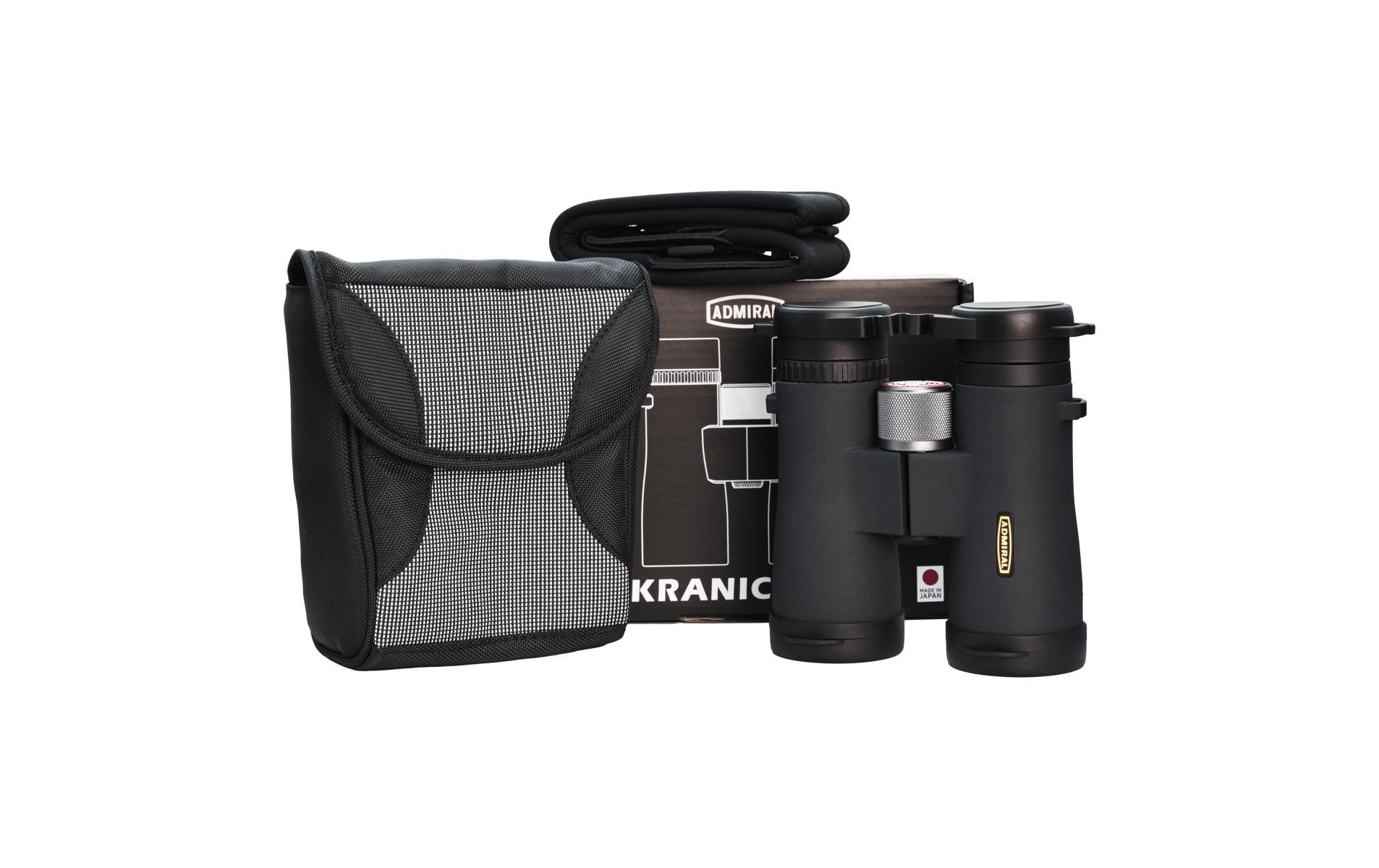 Admiral Sportswear Admiral 10×42 Kranich ED – Porro-Prisma, Gummi, Schwarz, 140 × 134 × 53 mm