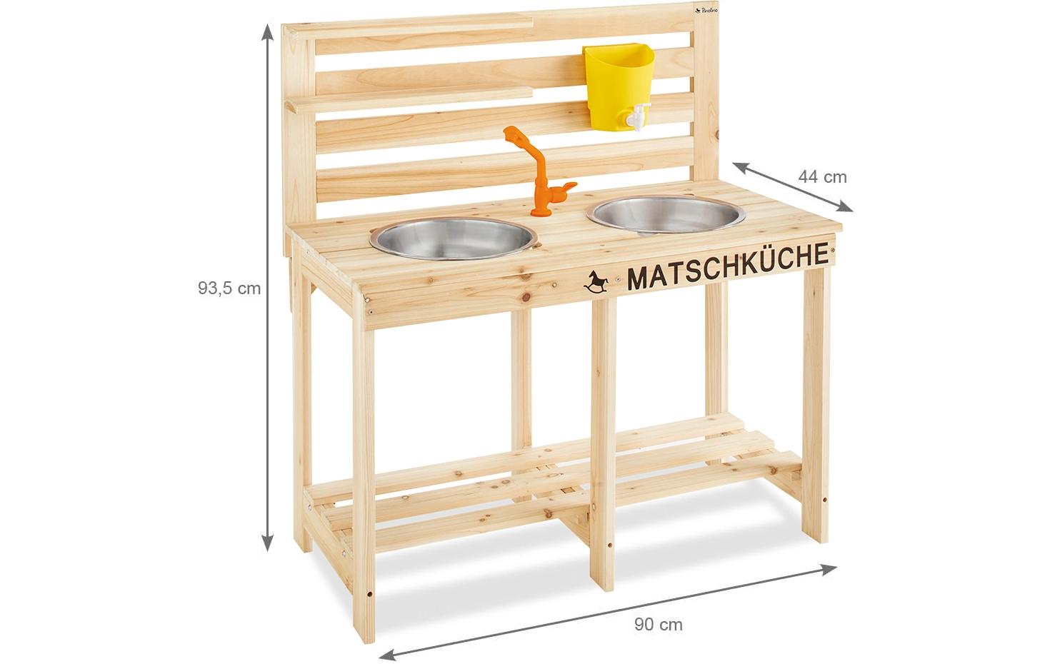 Pinolino Kinderträume Malu Matschküche Werkbank (Spielzeug) – ab 3 Jahren – Tanne, beige