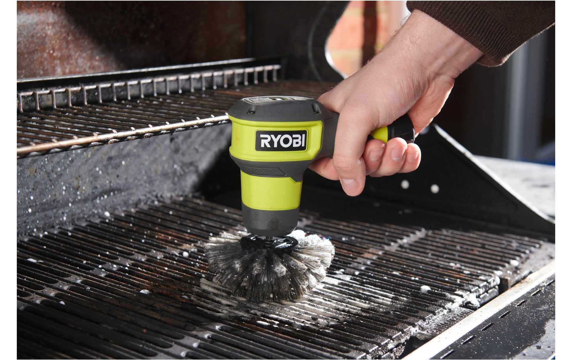 Ryobi Ersatzbürste RACLRH110 – hart, 11 cm, für Ryobi 4 V Reinigungsbürsten