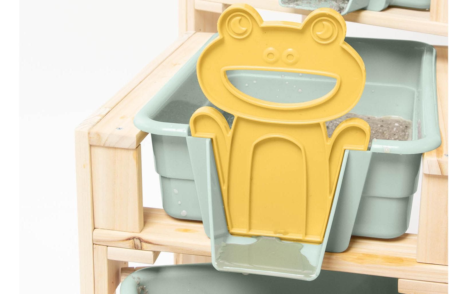 Pinolino Kinderträume Wasserspieltisch-Set – 98 × 61 × 39,5 cm – ab 2 Jahren – Massivholz, Beige