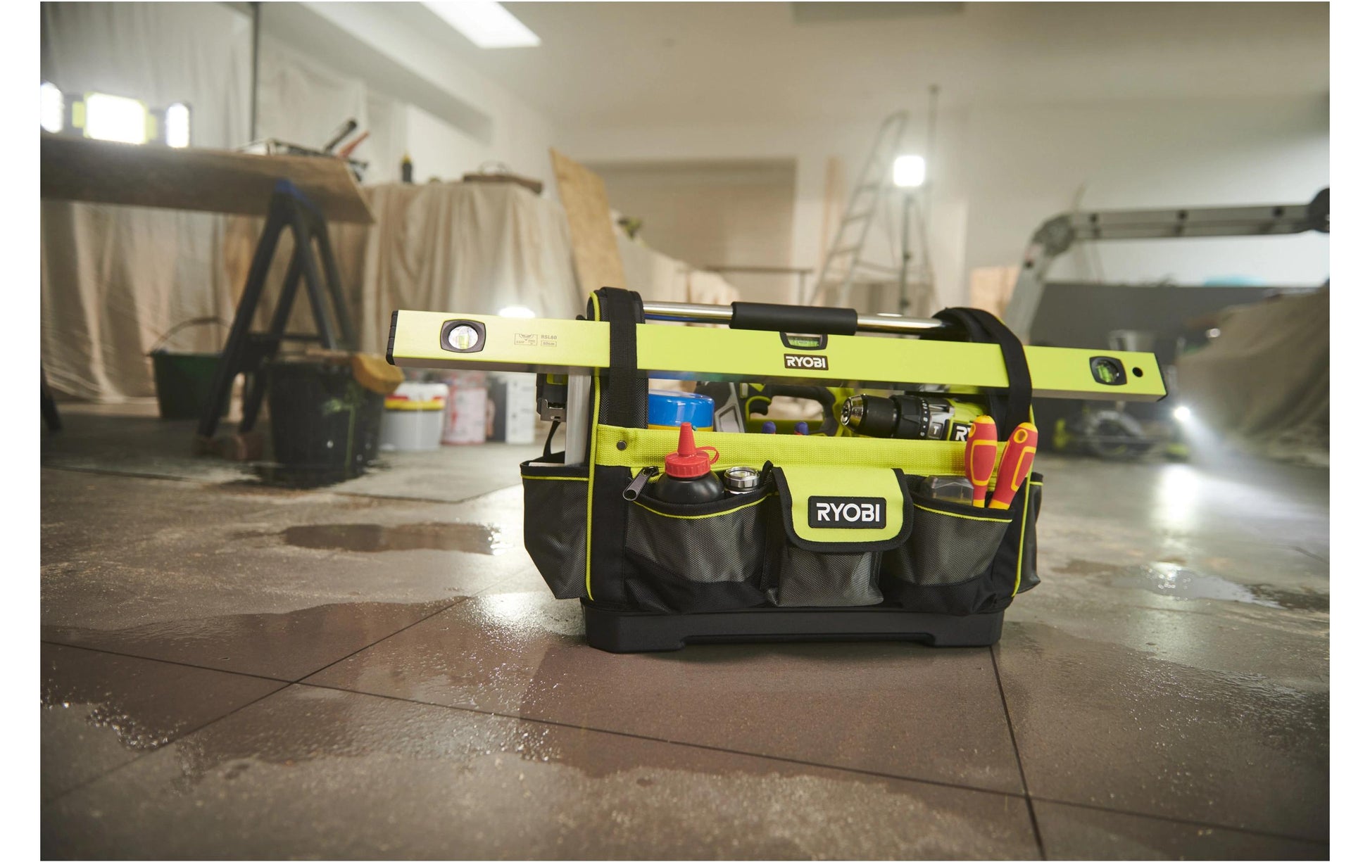 Ryobi werkstatt Ryobi RSSLOT1 Werkzeugtasche 38 l – mit Schulterriemen, wasserfest, B 470 × H 360 × T 200 mm