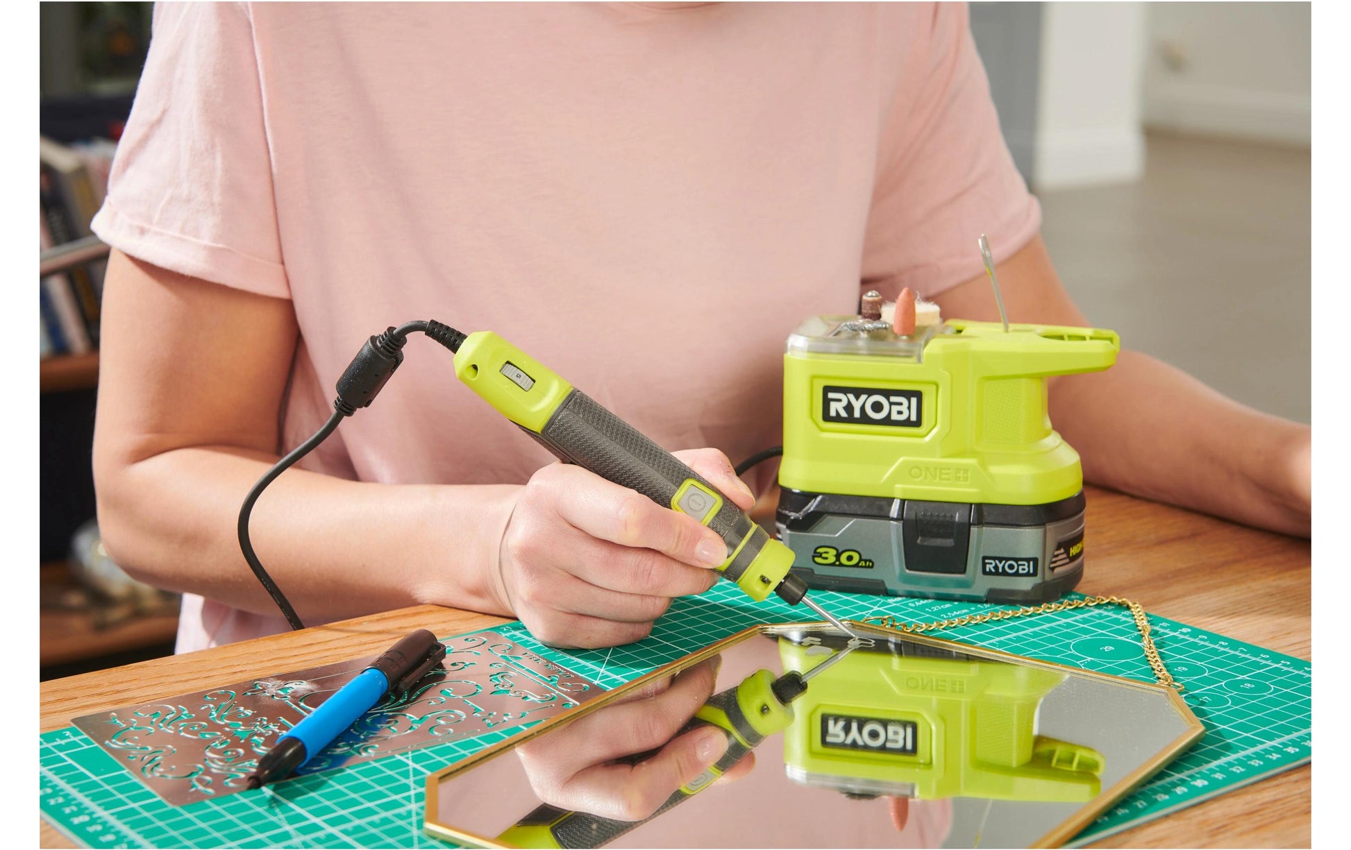 Ryobi RRT18-0 Akku-Rotationswerkzeug – 18 V – Spannzange – Solo – ONE+
