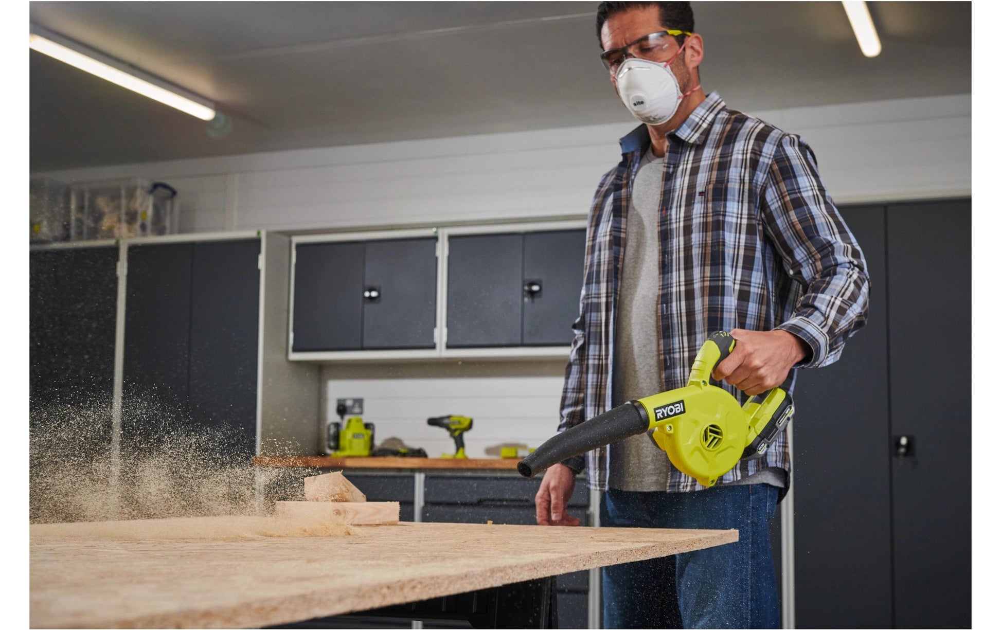 Ryobi R18TB-0 Akku-Gebläse – 18 V – Luftstrom 200 km/h – Solo – ONE+