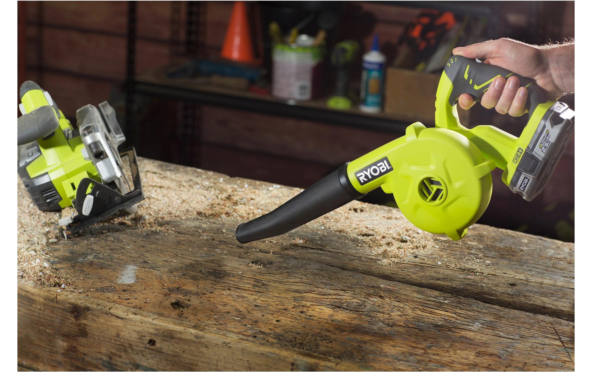Ryobi R18TB-0 Akku-Gebläse – 18 V – Luftstrom 200 km/h – Solo – ONE+