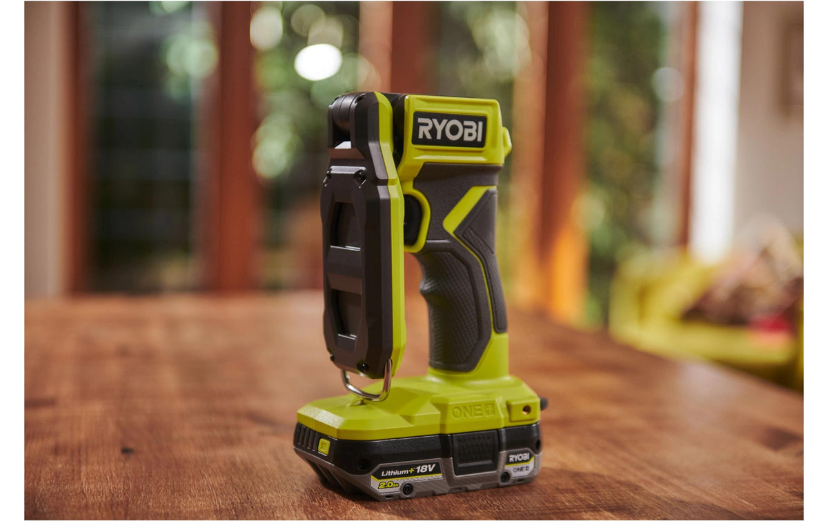 Ryobi werkstatt Ryobi Arbeitsleuchte RSL18-0 – 800 lm, 18 V Akku, dimmbar – Grün